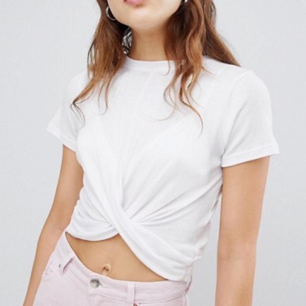 Tied White T-Shirt!